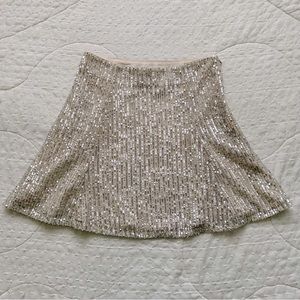 Loft Sequin Sparkle Mini Skirt